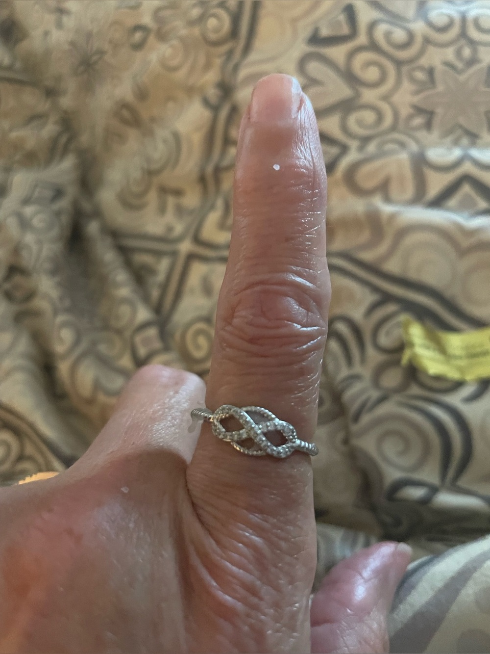 Silver Twist Infinity Ring - Women's Silver Ring